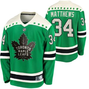 Toronto Maple Leafs Trikot Auston Matthews #34 Grün 2020 St Paddy’s Day Breakaway